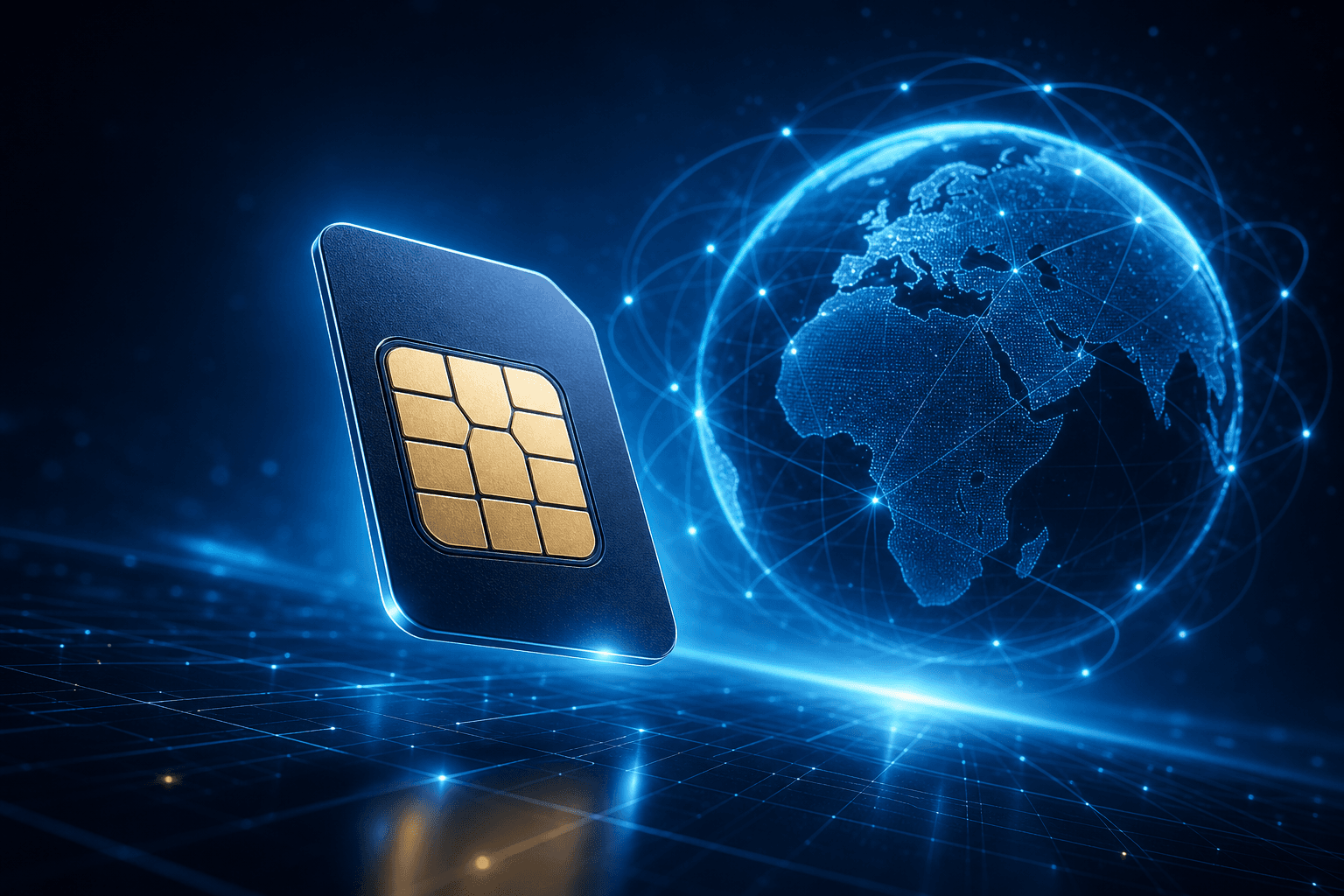 eSIM global com conexão 3D